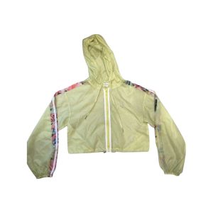 Long Sleeve Cropped Hooded Zip Front??REJUICED