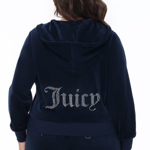 Plus-Size OG Big Bling Velour Hoodie