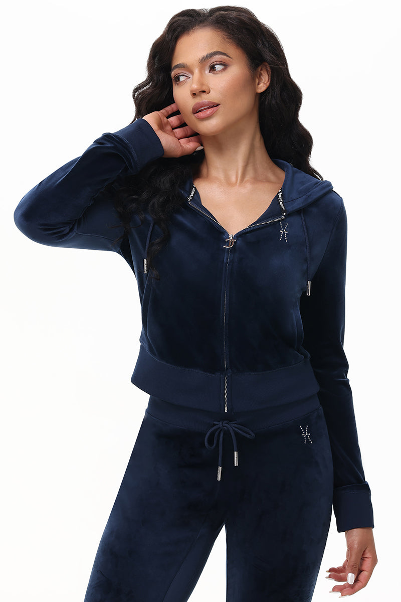 Custom Zodiac OG Big Bling Velour Hoodie - Image 13