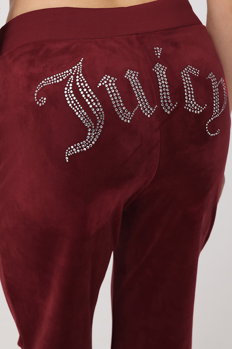 OG Big Bling Velour Track Pants - Image 3