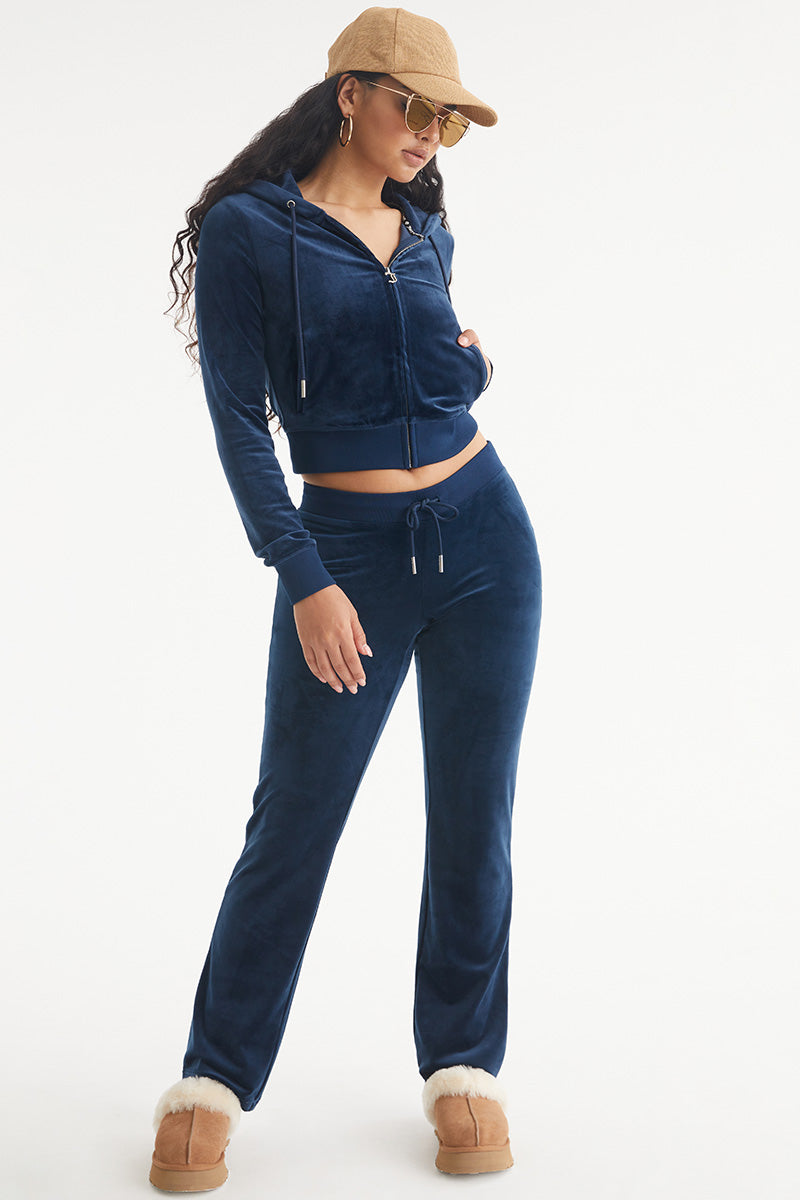 Taurus Customizable Big Bling Velour Track Pants - Image 6