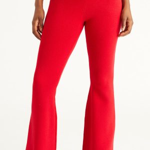 Low Rise Knit Flare Pants