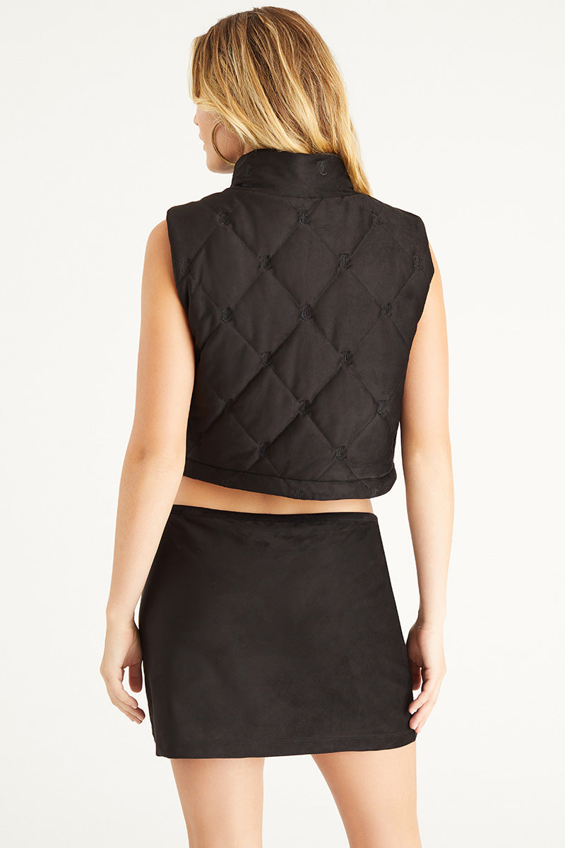 Faux Suede Monogram Vest - Image 3