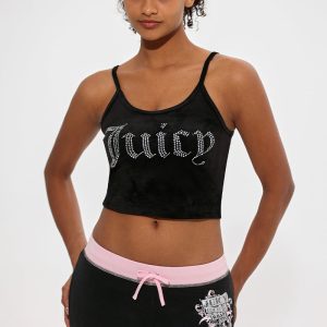 Big Bling Velour Tank Top