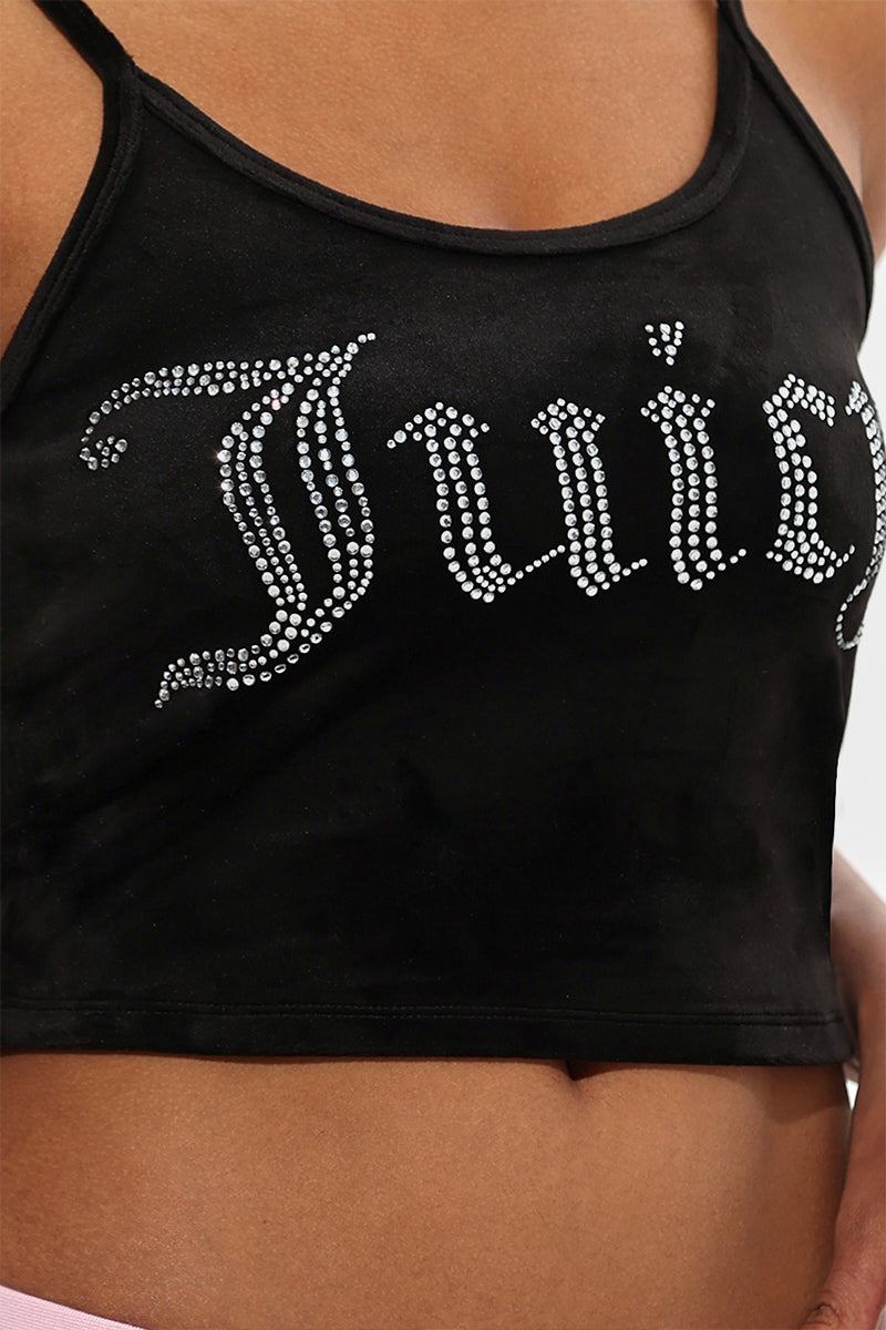 Big Bling Velour Tank Top - Image 4