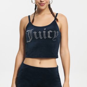 Big Bling Velour Tank Top