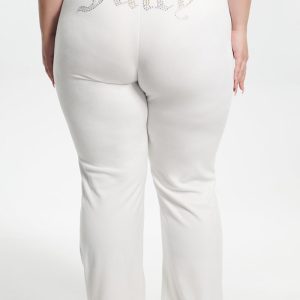 Plus-Size Ombre Big Bling Velour Track Pants