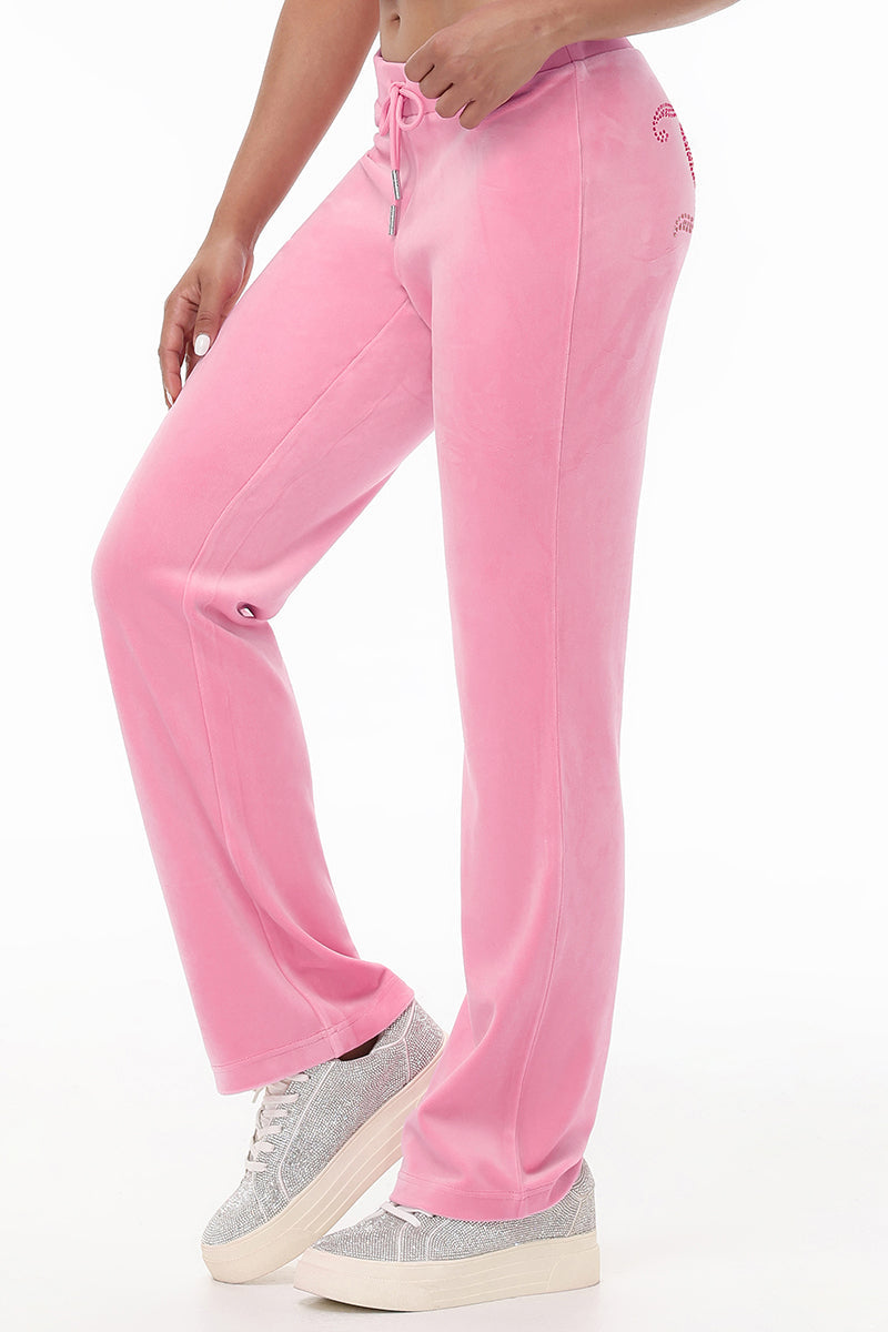 Ombre Big Bling Velour Track Pants - Image 3
