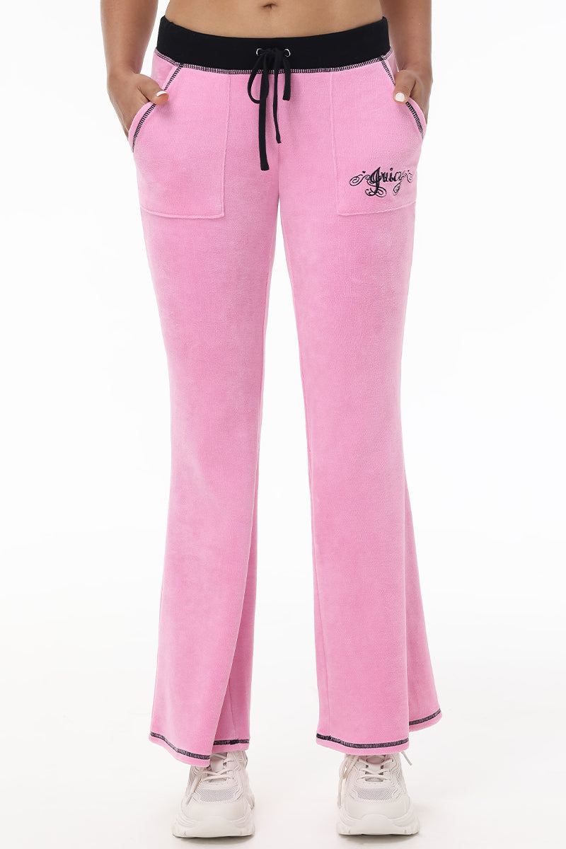 Sweetheart Cotton Velour Track Pants - Image 2