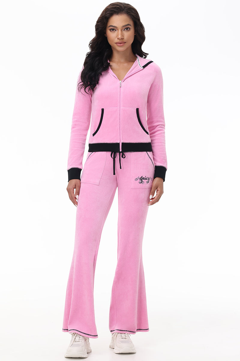 Sweetheart Cotton Velour Track Pants - Image 5