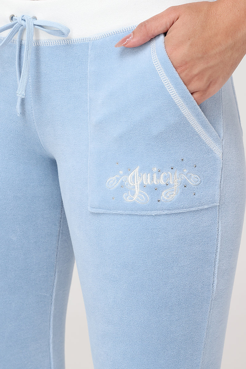 Sweetheart Cotton Velour Track Pants - Image 3