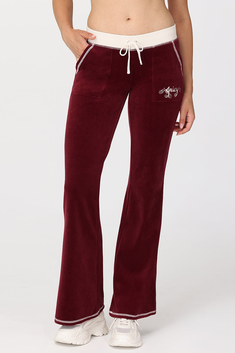 Sweetheart Cotton Velour Track Pants - Image 2