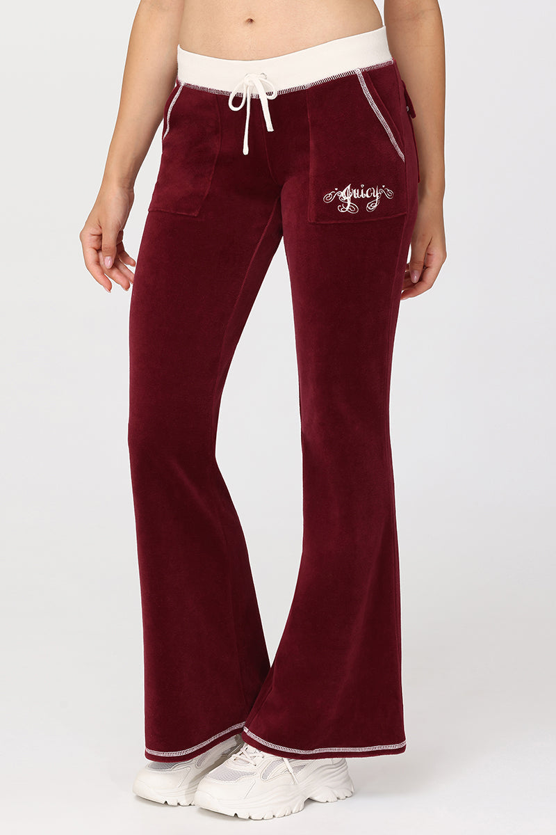 Sweetheart Cotton Velour Track Pants - Image 4