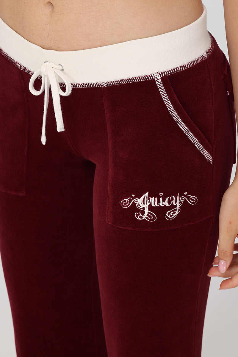 Sweetheart Cotton Velour Track Pants - Image 3