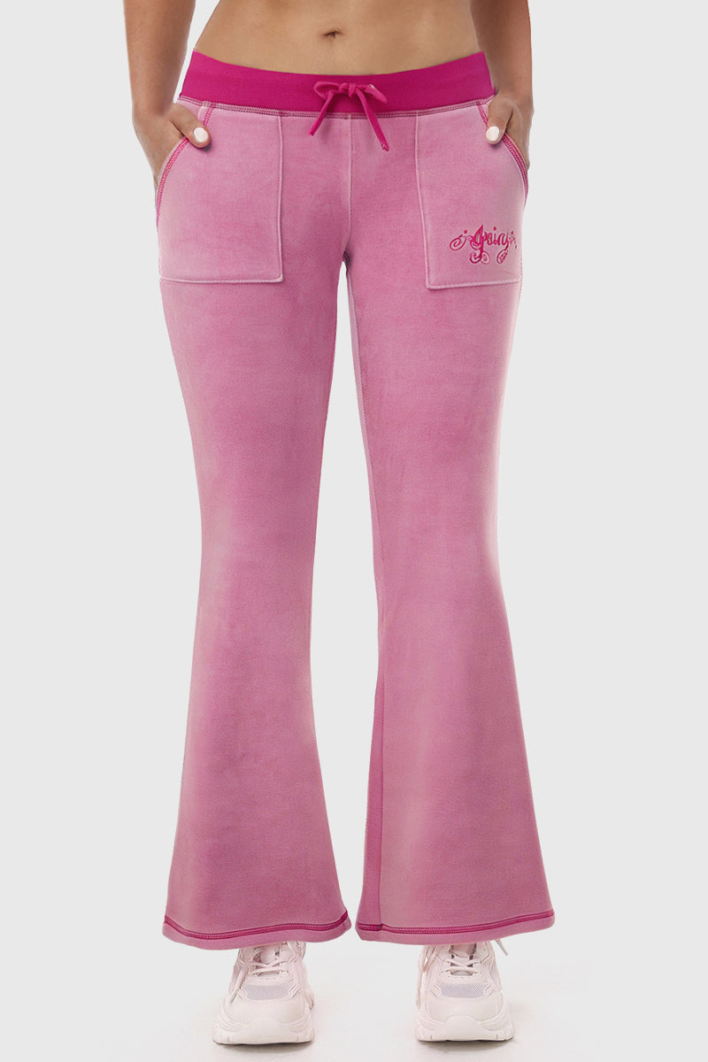 Sweetheart Cotton Velour Track Pants - Image 2