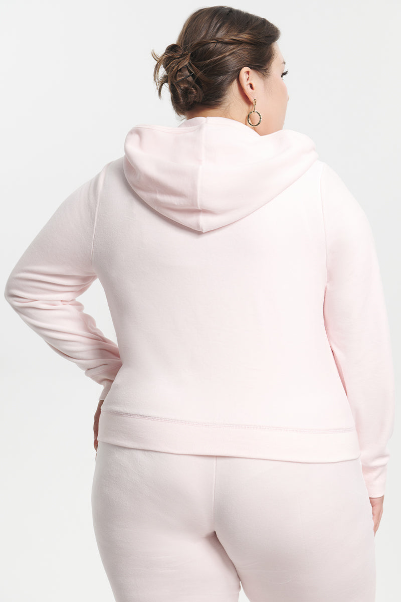 Plus-Size Classic Cotton Velour Hoodie - Image 3