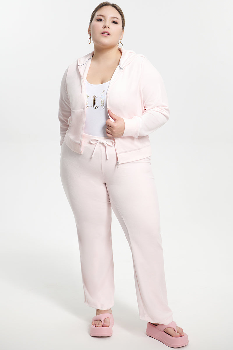 Plus-Size Classic Cotton Velour Hoodie - Image 5