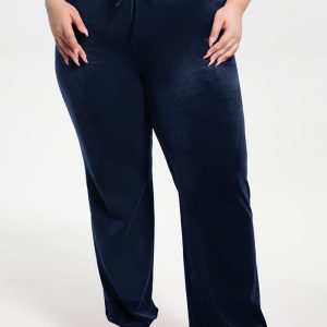 Plus-Size Classic Cotton Velour Track Pants