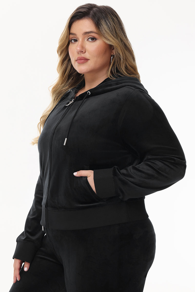 Bride Customizable Big Bling Velour Hoodie - Image 10