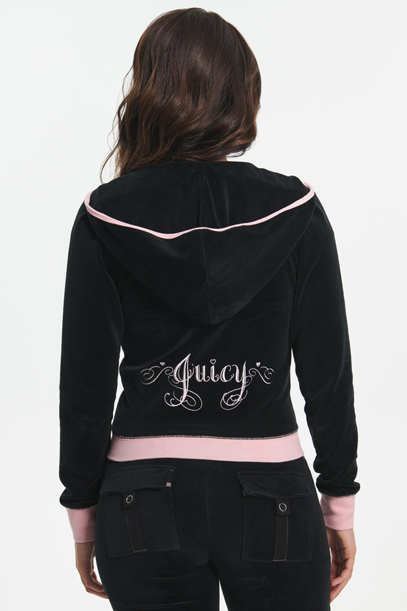 Sweetheart Cotton Velour Hoodie - Image 2
