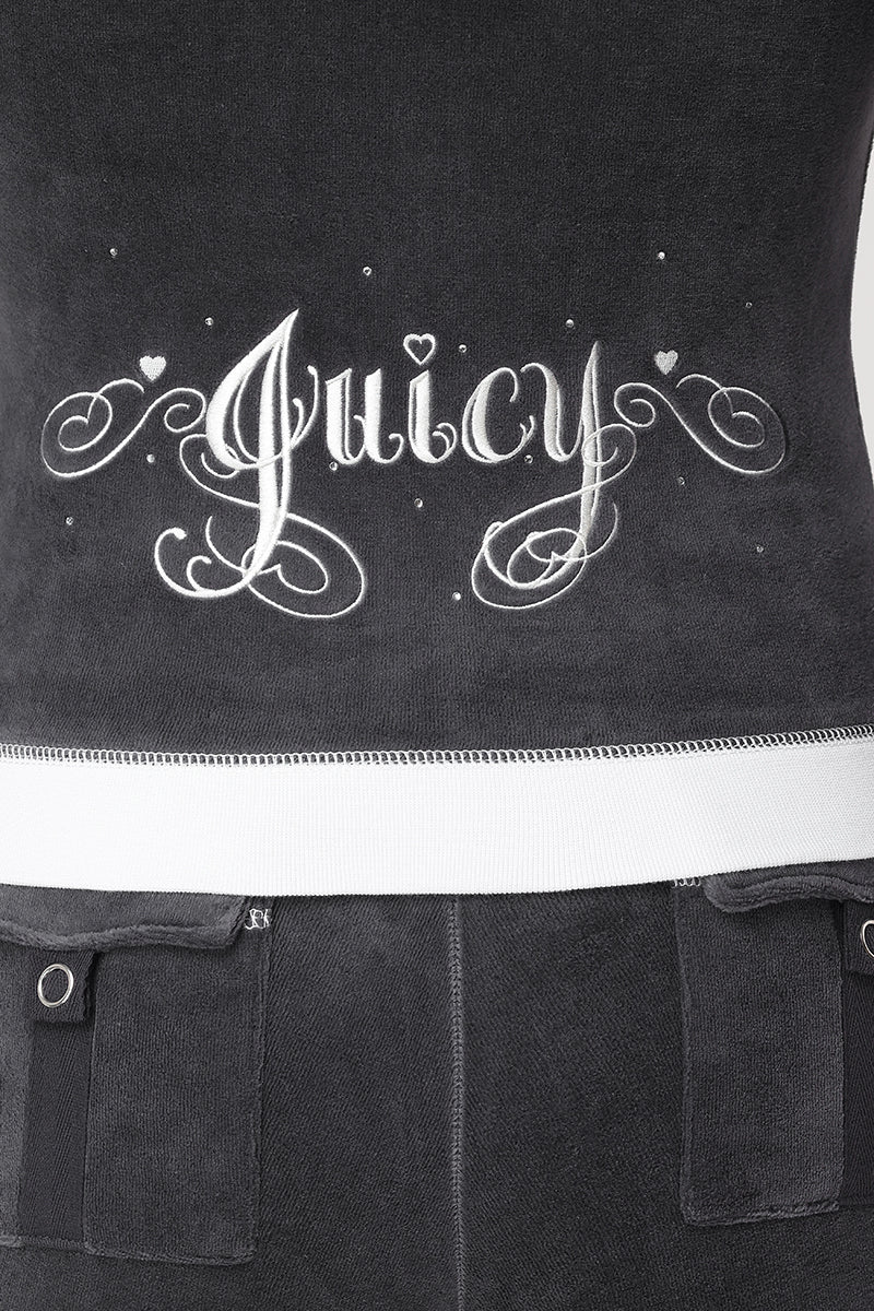 Sweetheart Cotton Velour Hoodie - Image 3