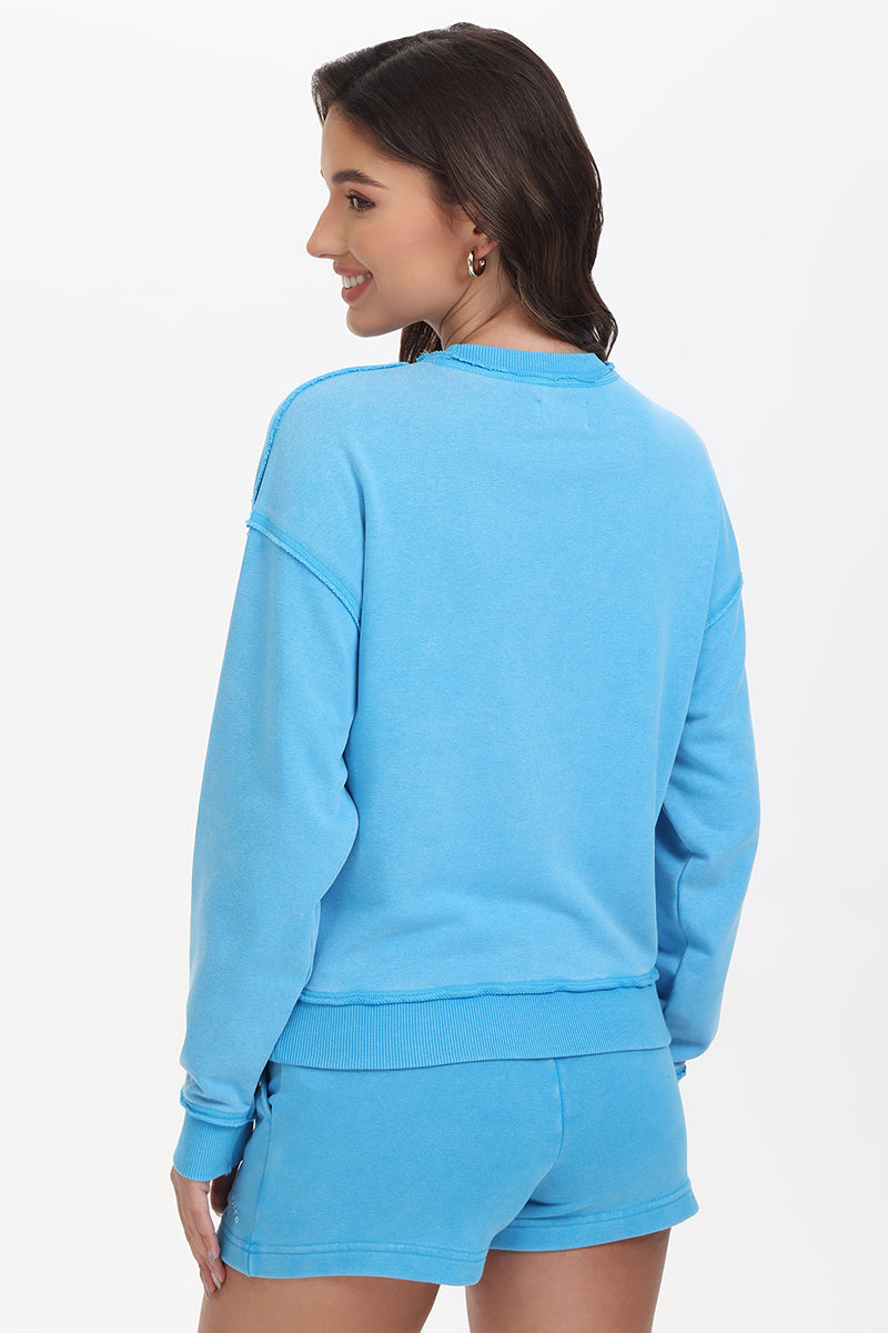 French Terry Embroidered Crewneck - Image 2