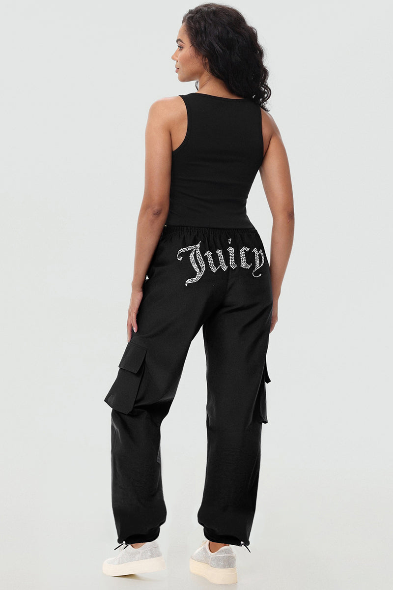 Big Bling Woven Cargo Pants - Image 4