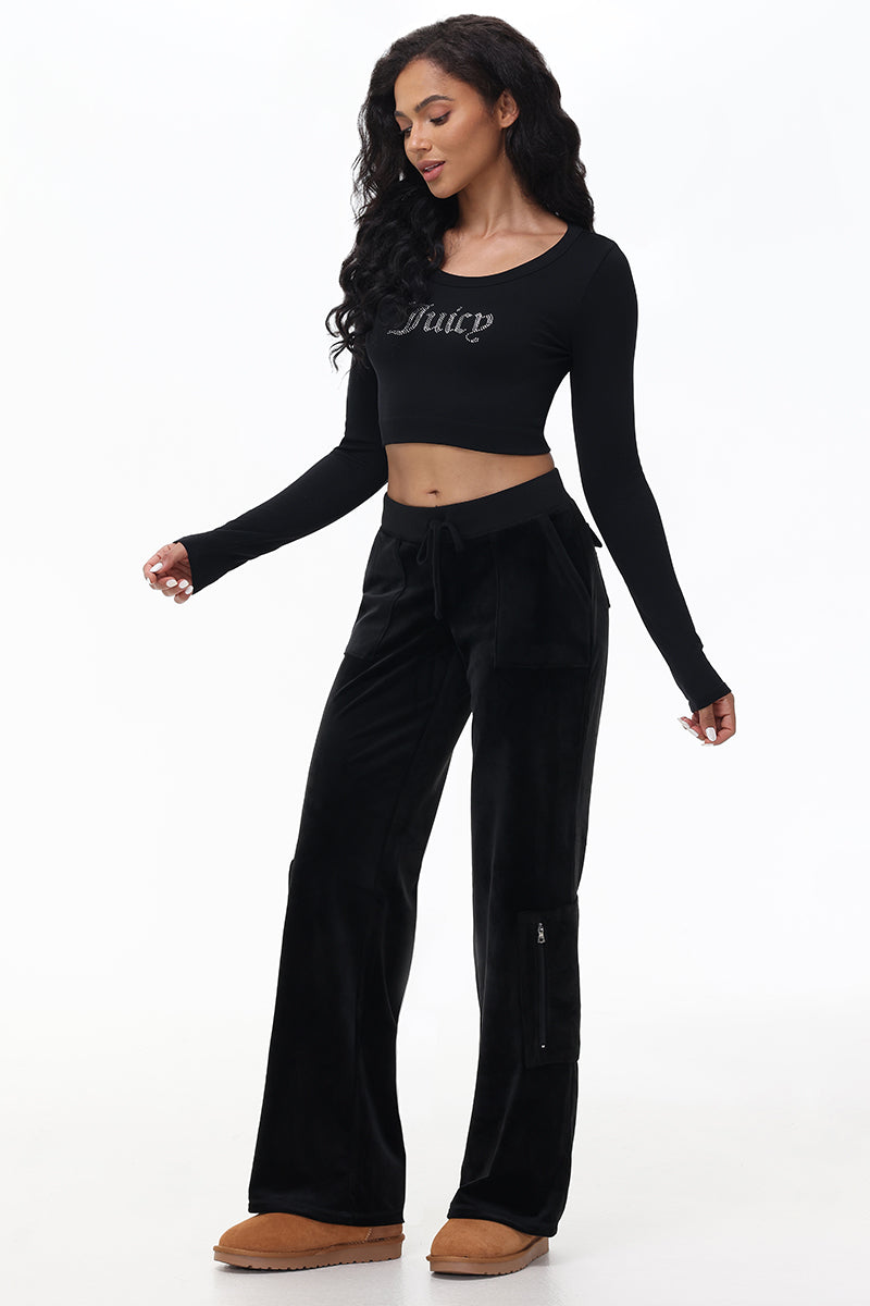 Cropped Long Sleeve Baby Tee - Image 5