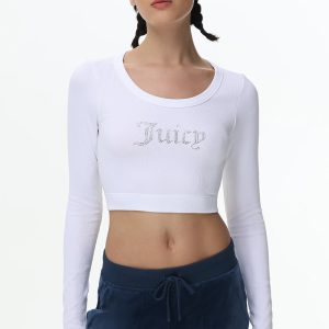 Cropped Long Sleeve Baby Tee