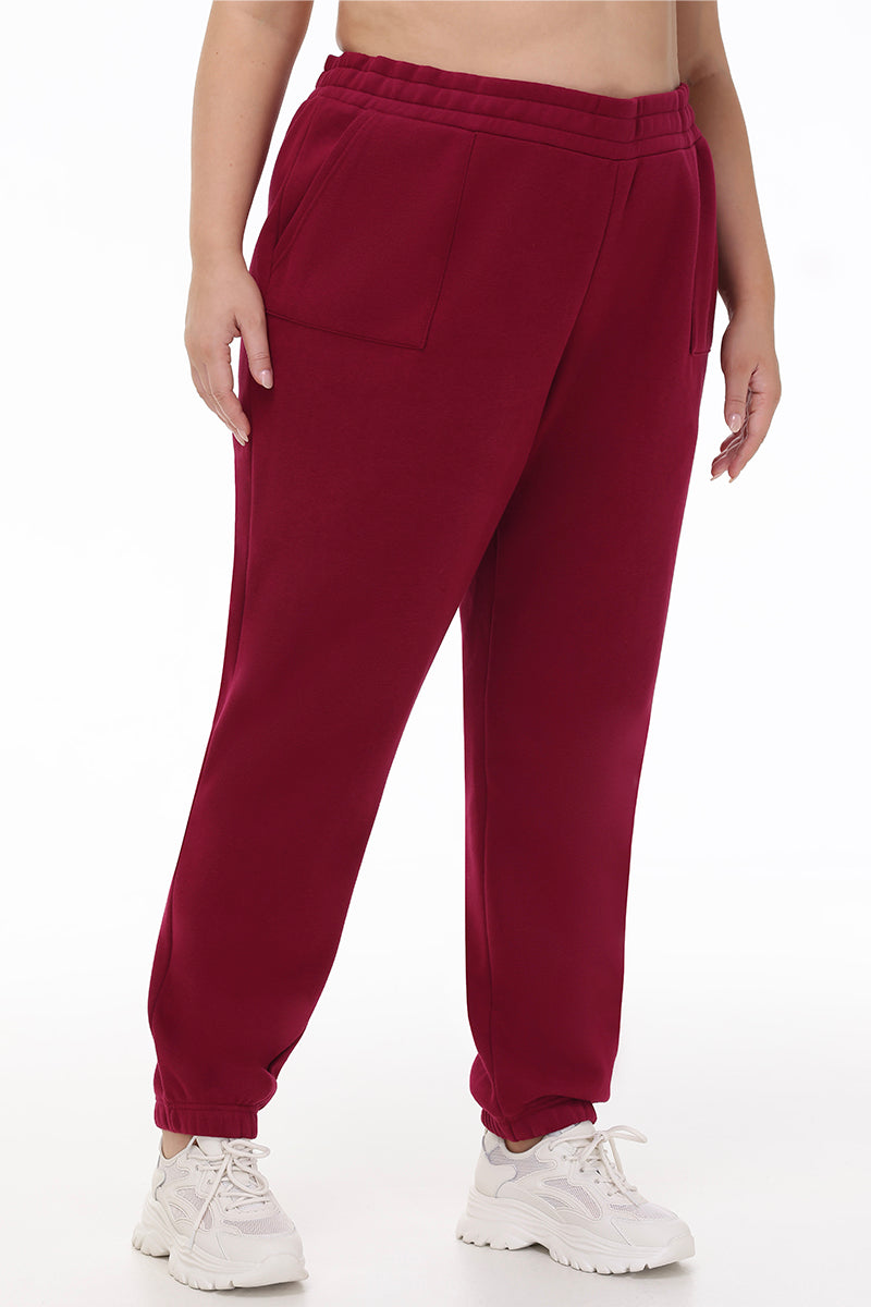 Plus-Size Small Bling Fleece Sweatpants - Image 2