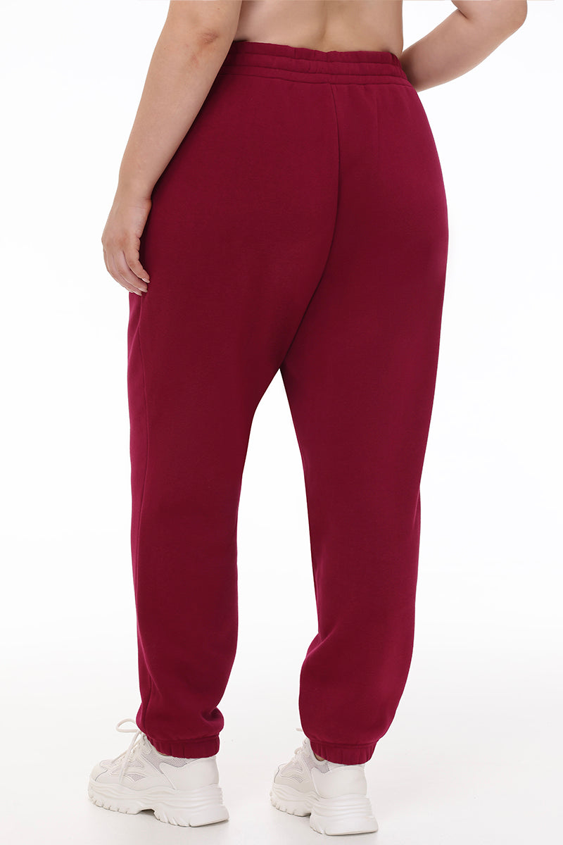Plus-Size Small Bling Fleece Sweatpants - Image 3