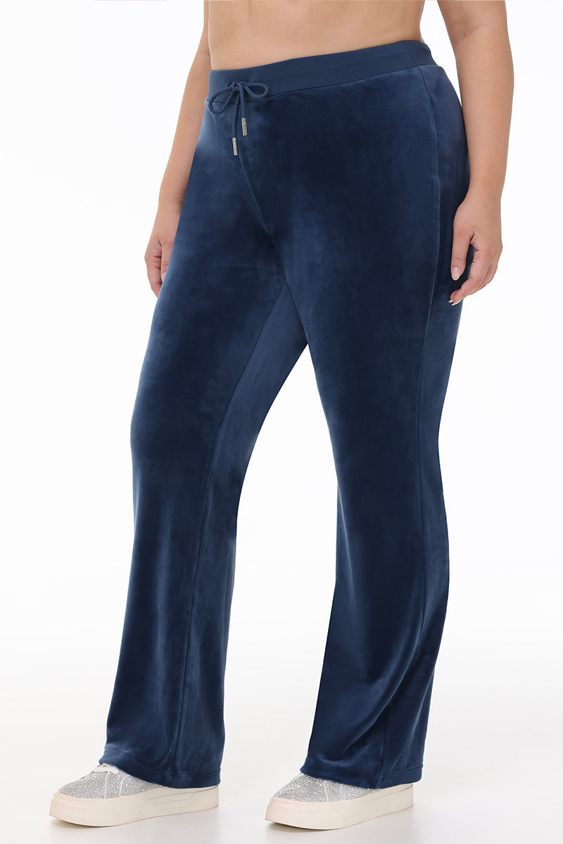 Plus-Size Ombre Big Bling Velour Track Pants - Image 3