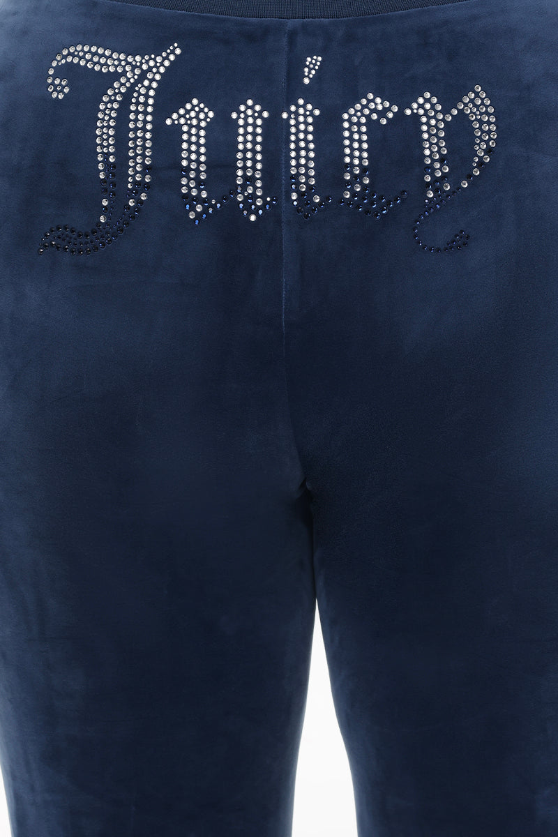 Plus-Size Ombre Big Bling Velour Track Pants - Image 4