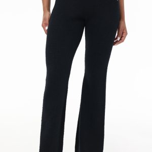 Metallic Eyelash Flared Pant