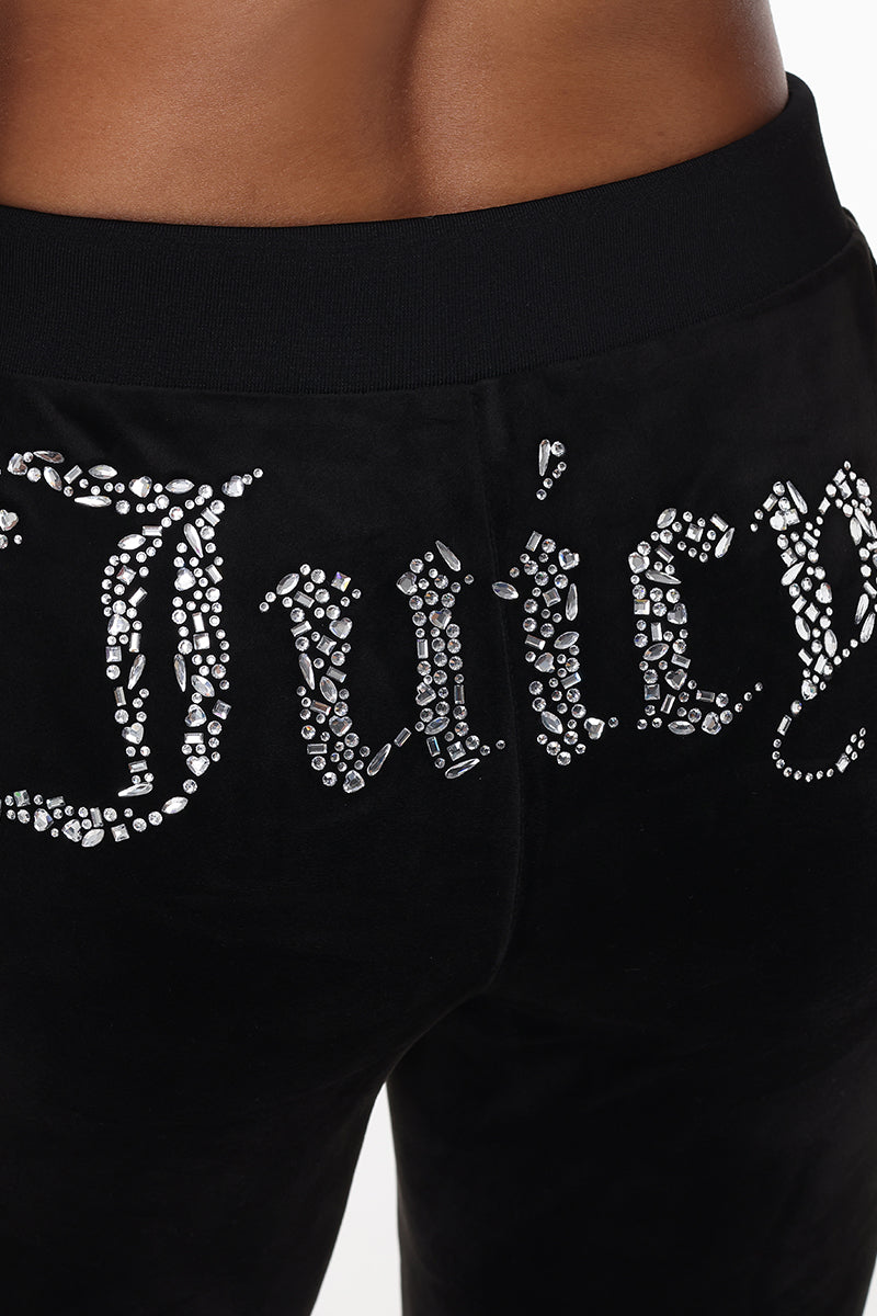 Mixed Crystals Velour Track Pants - Image 4