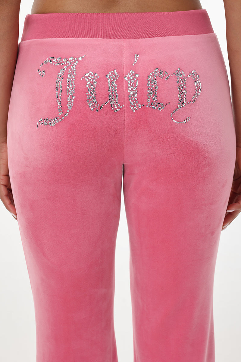 Mixed Crystals Velour Track Pants - Image 5