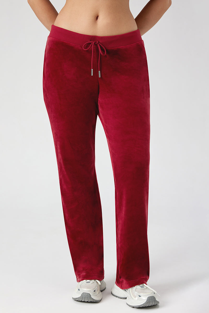 Plus-Size Mixed Crystals Velour Track Pants - Image 2
