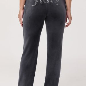 Mixed Crystals Velour Track Pants