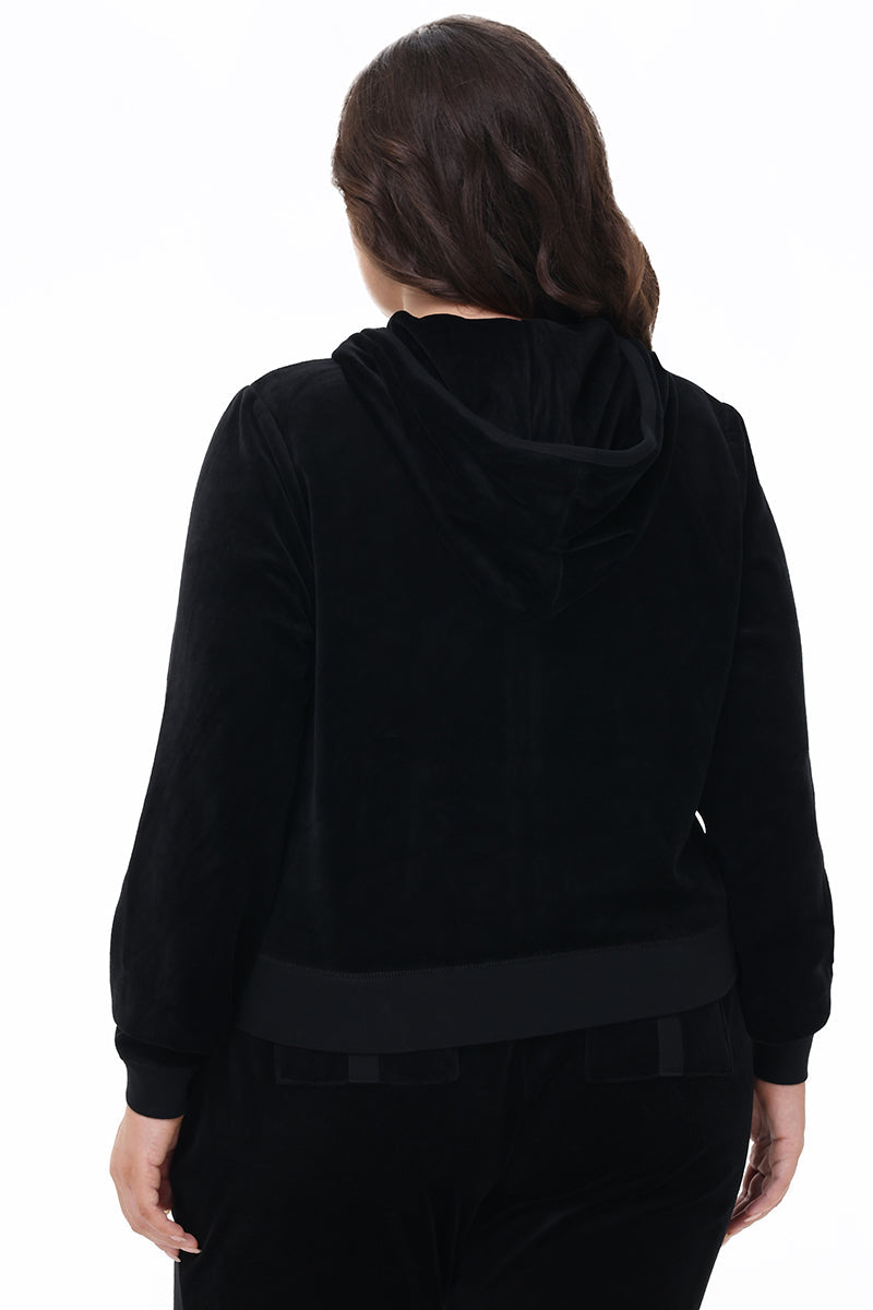 Plus-Size Heritage Cotton Velour Hoodie - Image 3