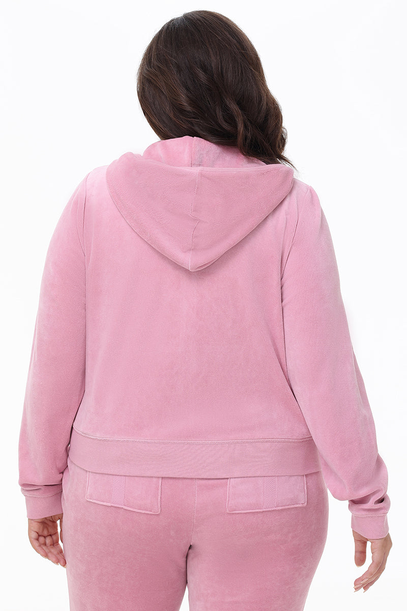 Plus-Size Heritage Cotton Velour Hoodie - Image 3