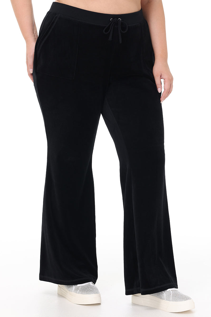 Plus-Size Heritage Cotton Velour Track Pants - Image 2