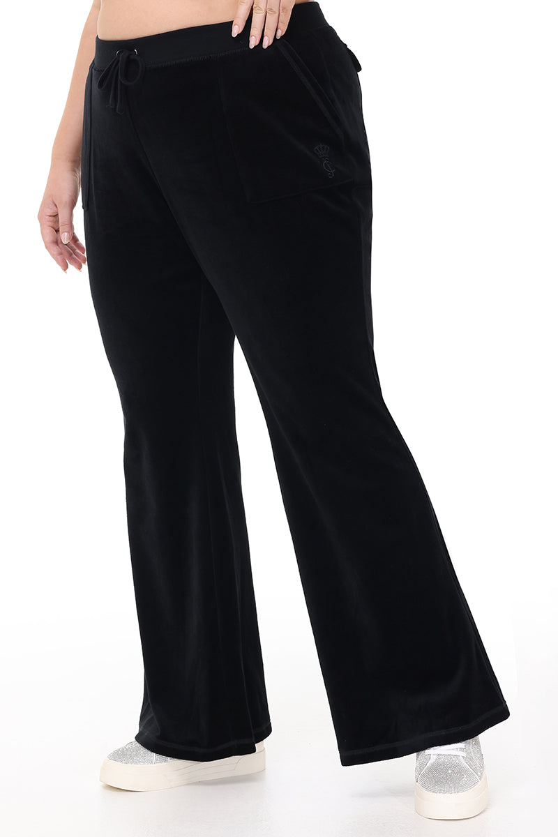 Plus-Size Heritage Cotton Velour Track Pants - Image 3