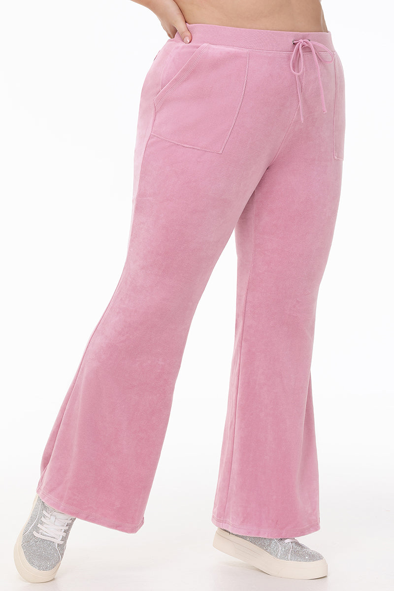 Plus-Size Heritage Cotton Velour Track Pants - Image 3