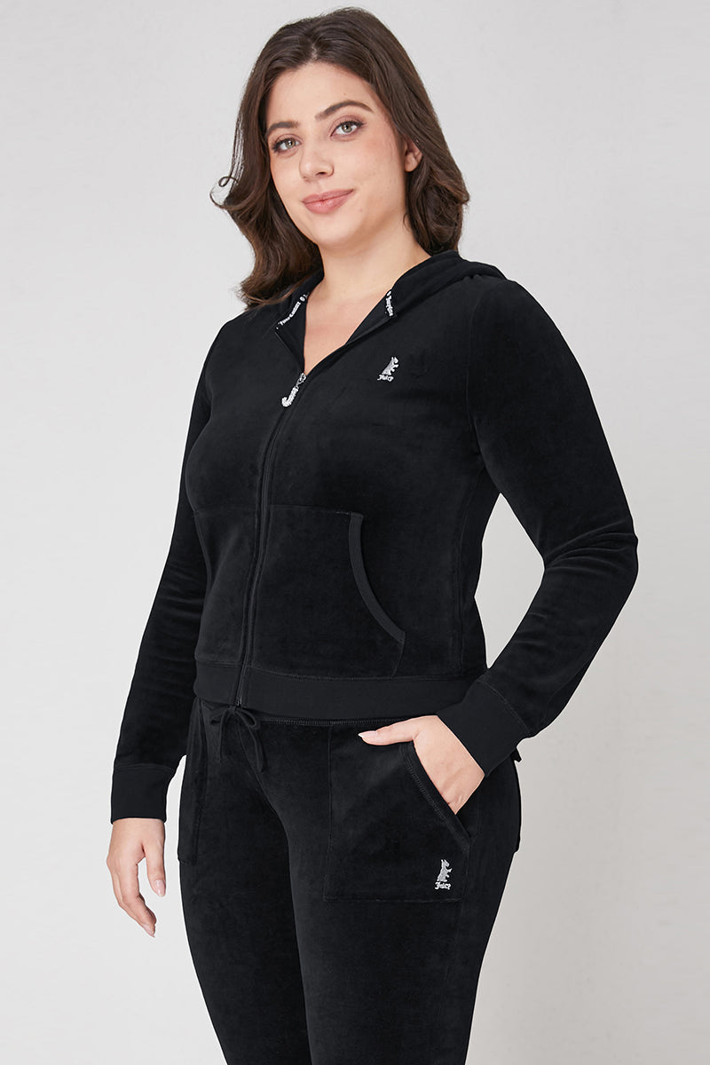 Plus-Size Scottie Cotton Velour Hoodie - Image 4