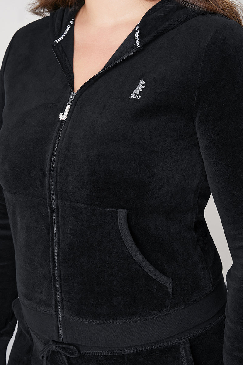Plus-Size Scottie Cotton Velour Hoodie - Image 3