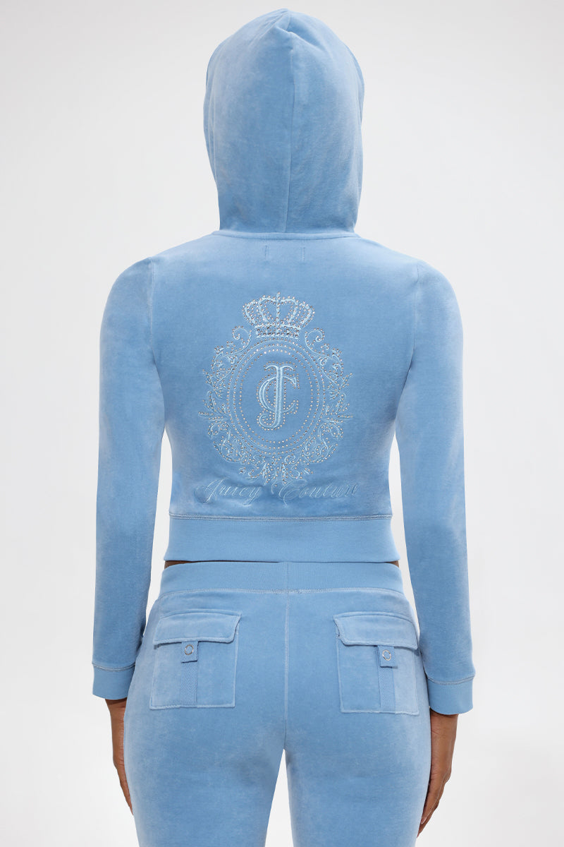 Crown Heritage Cotton Velour Hoodie
