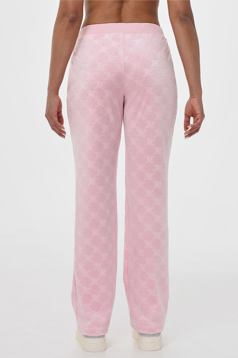 Embossed Velour Track Pant - Image 2