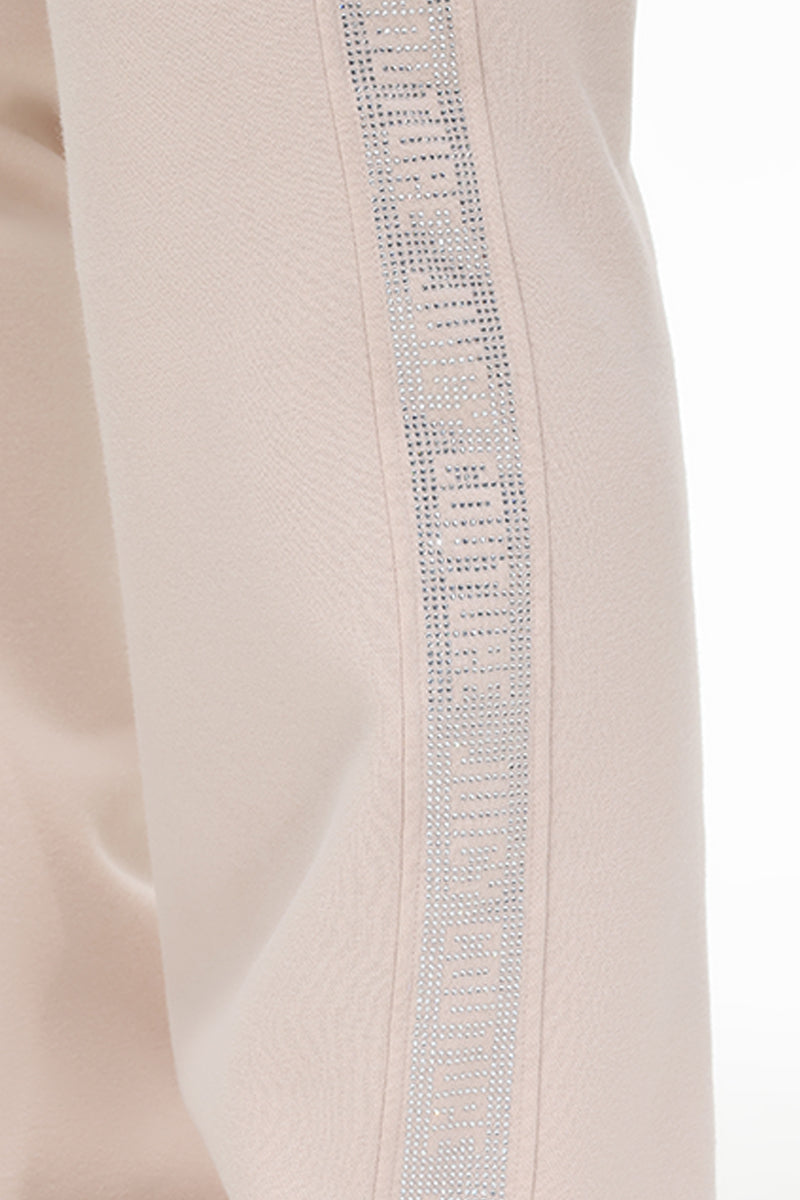 Plus-Size Wide Leg Fleece Pant With Side Bling - Image 4