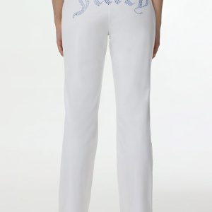 Technicolor Customizable Big Bling Velour Track Pants