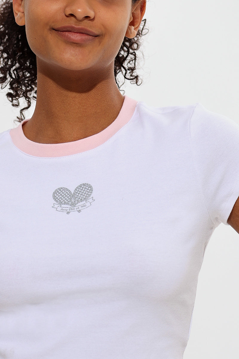 Juicy Tennis Baby Tee - Image 4